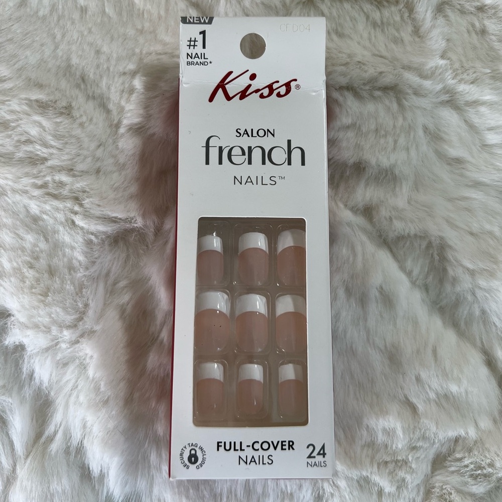 Kiss - Salon French Nails - Full Cover Nails 24 Nails